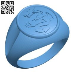 Dragon ring H002670 file stl free download 3D Model for CNC and 3d printer