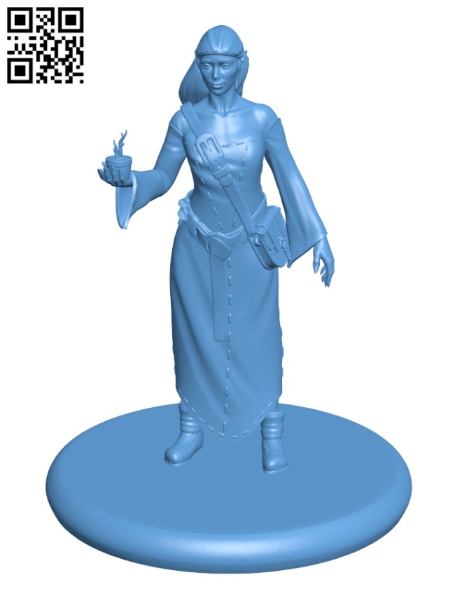 Elf botanist H002919 file stl free download 3D Model for CNC and 3d printer