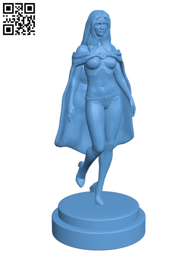 Emma Frost - White Queen H002793 file stl free download 3D Model for CNC and 3d printer