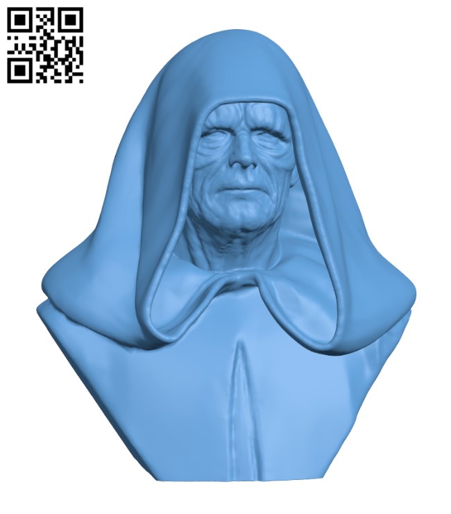 Emperor Pelpatine H002672 file stl free download 3D Model for CNC and 3d printer