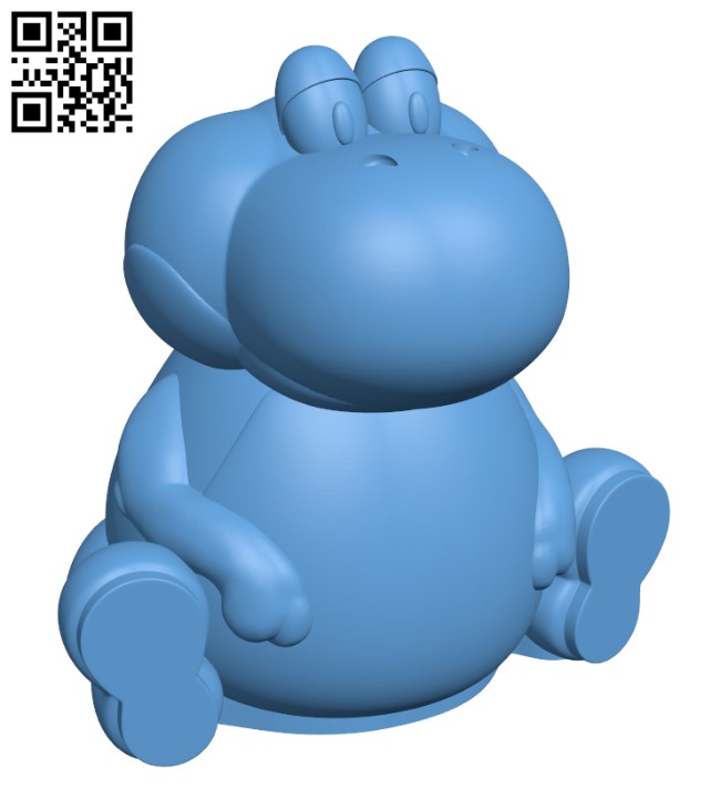 Fat Yoshi H002555 file stl free download 3D Model for CNC and 3d printer