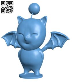 Final Fantasy Moogle H003094 file stl free download 3D Model for CNC and 3d printer