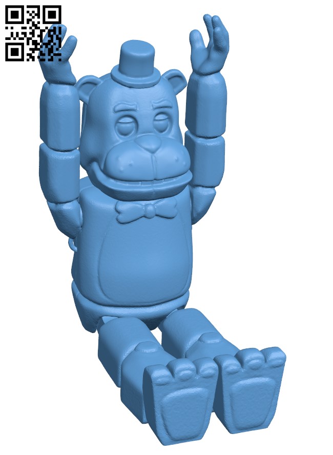 Freddy Fazbear H003095 file stl free download 3D Model for CNC and 3d printer