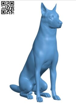 German shepherd dog H003178 file stl free download 3D Model for CNC and 3d printer