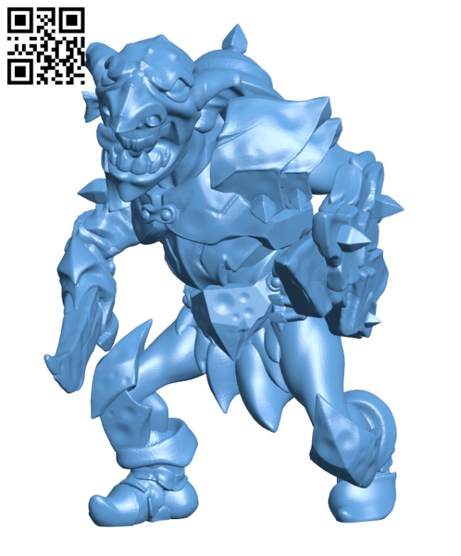 Goblin Scrapper H002729 file stl free download 3D Model for CNC and 3d printer