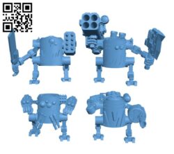 Goblin tiny tin mechs H002433 file stl free download 3D Model for CNC and 3d printer