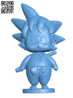 Goku kid – Dragonball H003097 file stl free download 3D Model for CNC and 3d printer