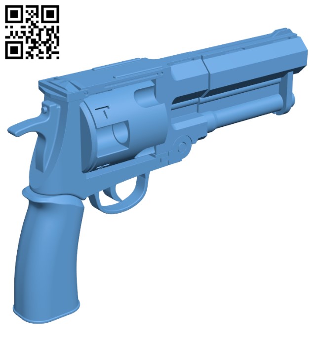 Hellboy's handgun - Good Samaritan H002503 file stl free download 3D Model for CNC and 3d printer