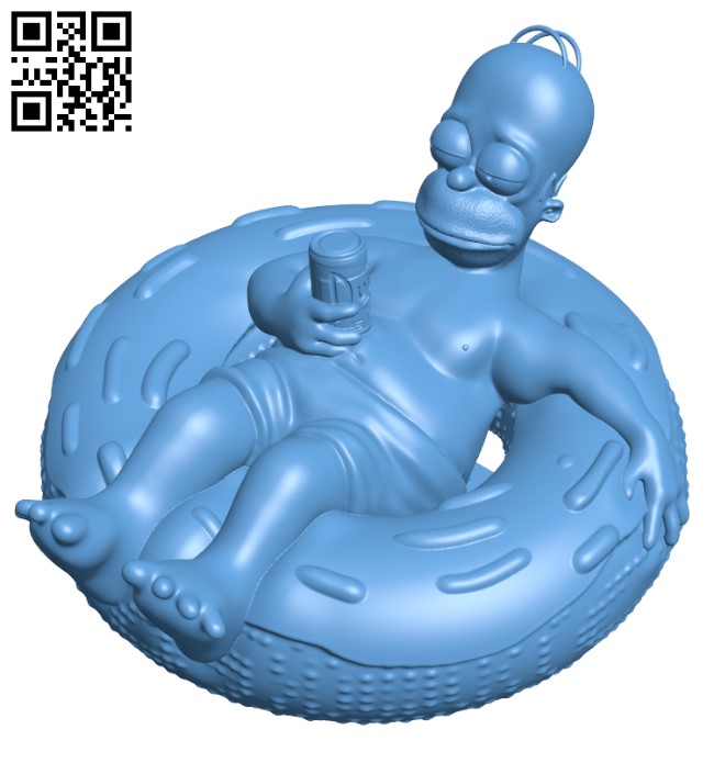 Homer Simpson H003236 file stl free download 3D Model for CNC and 3d printer