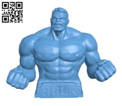 Hulk bust H003030 file stl free download 3D Model for CNC and 3d printer