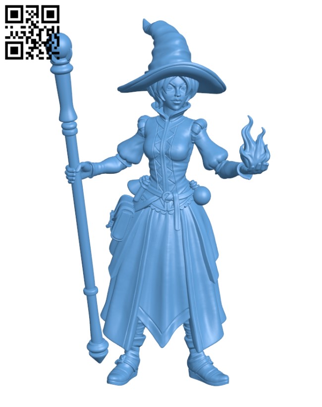 Human Wizard H002619 file stl free download 3D Model for CNC and 3d printer