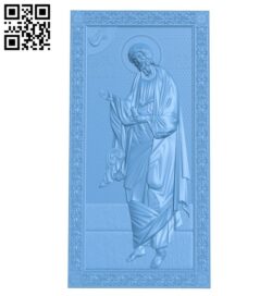 Icon St. Andrew the First-Called A006728 download free stl files 3d model for CNC wood carving