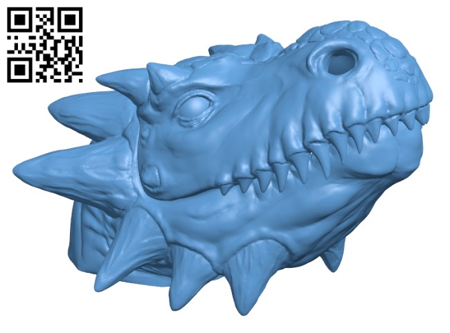Incense stick burner - Dragon head H002567 file stl free download 3D Model for CNC and 3d printer
