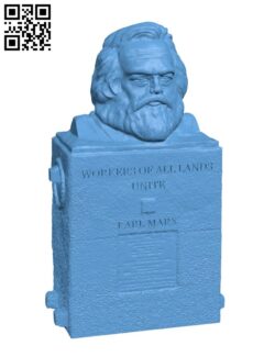 Karl Marx H002570 file stl free download 3D Model for CNC and 3d printer