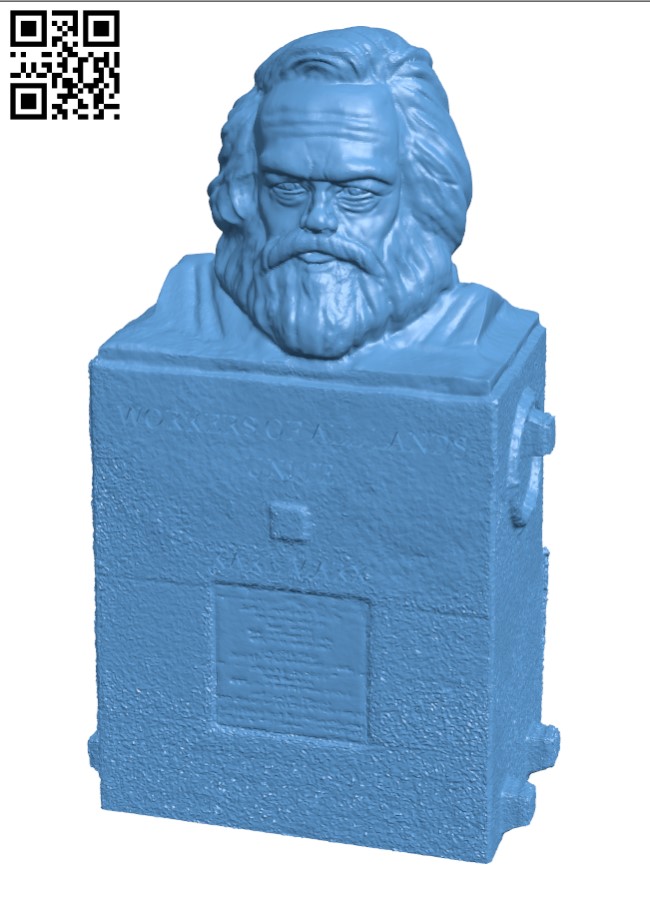 Karl Marx H003206 file stl free download 3D Model for CNC and 3d printer