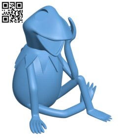 Kermit the frog H002442 file stl free download 3D Model for CNC and 3d printer