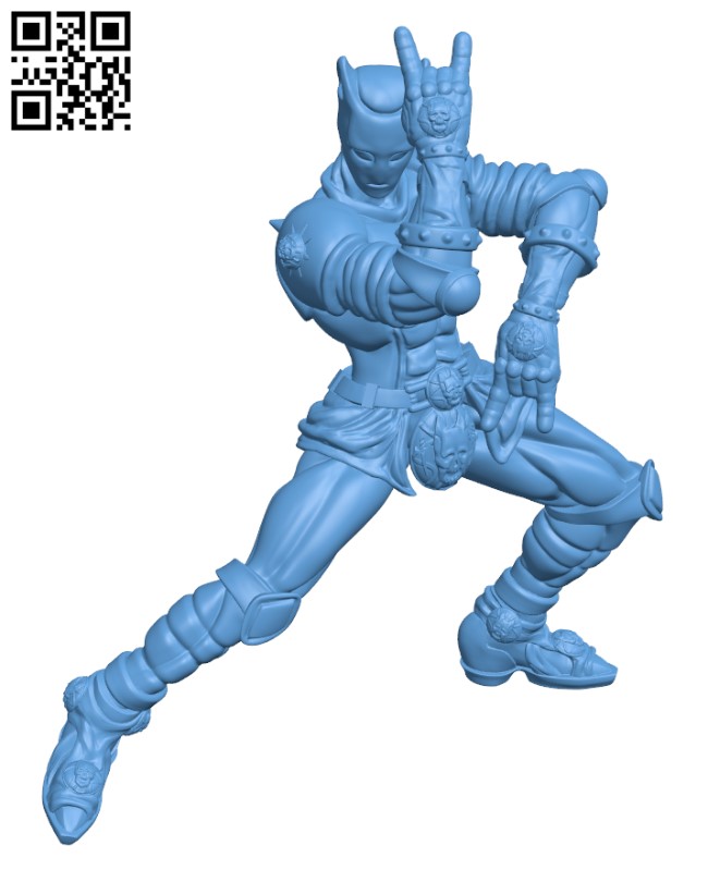 Killer queen jojo's bizarre adventure H003182 file stl free download 3D Model for CNC and 3d printer