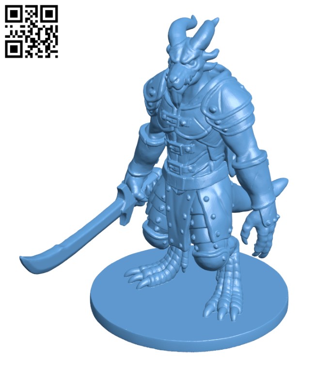 Kobold warrior H002930 file stl free download 3D Model for CNC and 3d printer