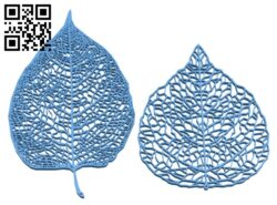 Leaf veins system H002507 file stl free download 3D Model for CNC and 3d printer