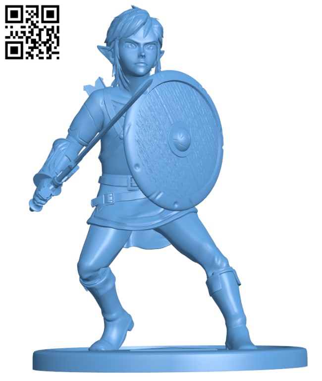 Link - Zelda Breath of the Wild 3D model 3D printable