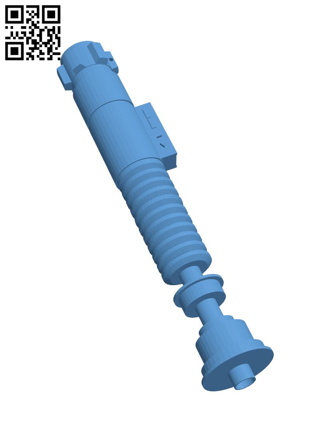 Luke Skywalker's Lightsaber H002686 file stl free download 3D Model for CNC and 3d printer
