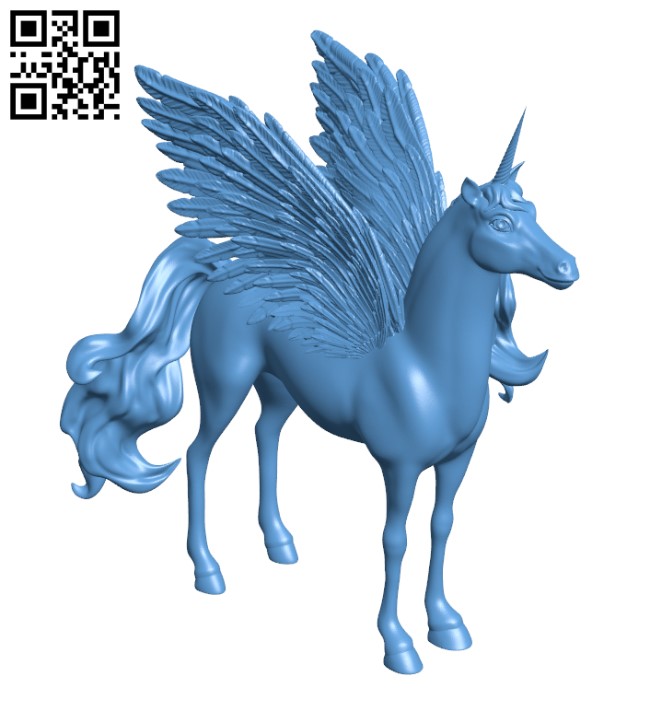 Majestic Alicorn H002346 file stl free download 3D Model for CNC and 3d printer