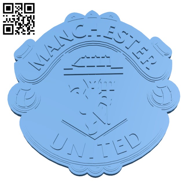 Manchester United - Logo H002862 file stl free download 3D Model for CNC and 3d printer