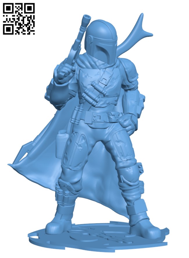 Mandalorian H002510 file stl free download 3D Model for CNC and 3d printer