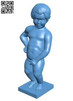Manneken Pis in Brussels, Belgium H002808 file stl free download 3D Model for CNC and 3d printer
