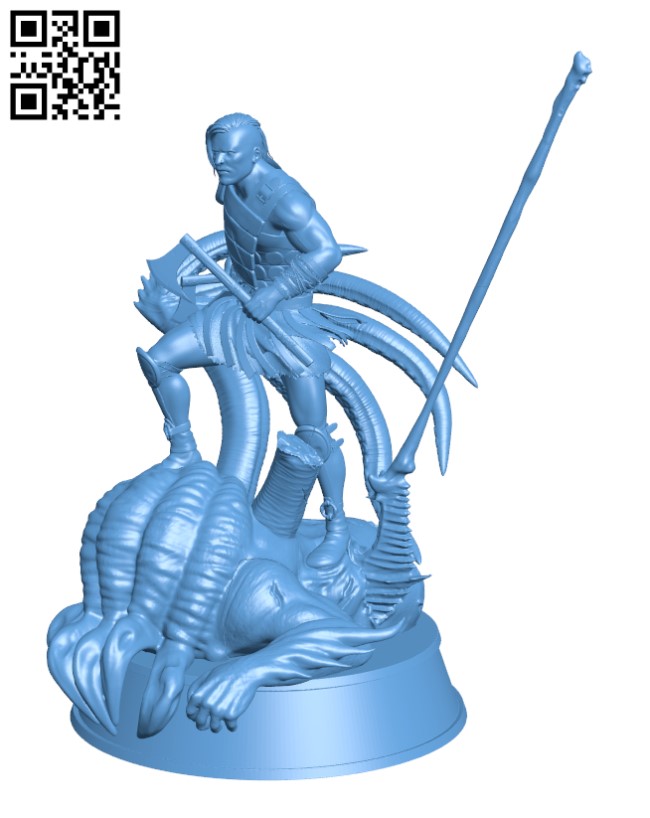 Marauder - Path of Exile H002986 file stl free download 3D Model for CNC and 3d printer