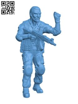 Mercenary Commander H002932 file stl free download 3D Model for CNC and 3d printer