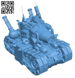 Metal Slug Tank H003150 file stl free download 3D Model for CNC and 3d printer