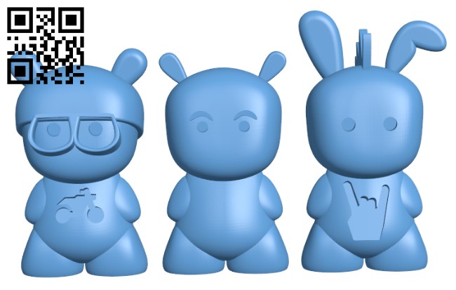 Mi Bunny H003184 file stl free download 3D Model for CNC and 3d printer