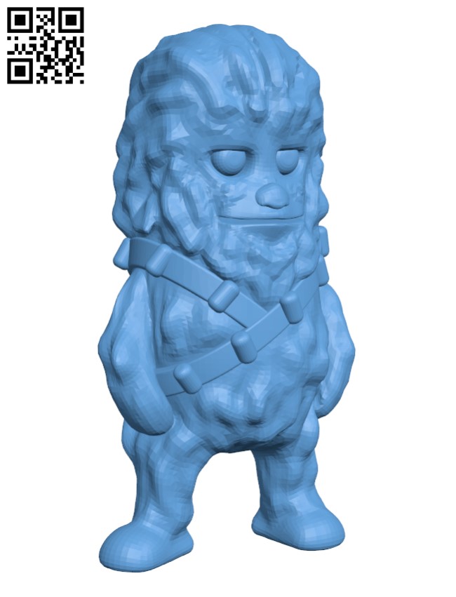 Mini Chewbacca - Star Wars H002742 file stl free download 3D Model for CNC and 3d printer