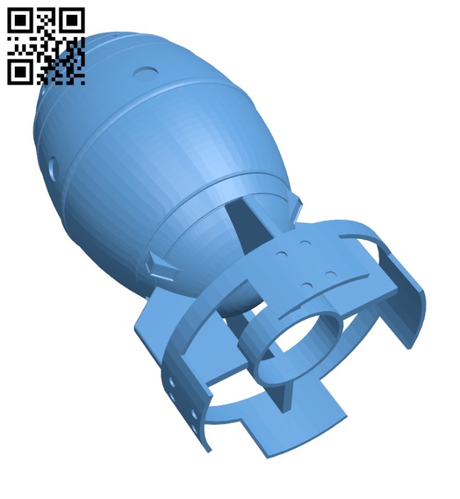Mini Nuke - Fallout 4 H002627 file stl free download 3D Model for CNC and 3d printer