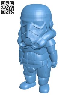 Mini stormtrooper H002453 file stl free download 3D Model for CNC and 3d printer