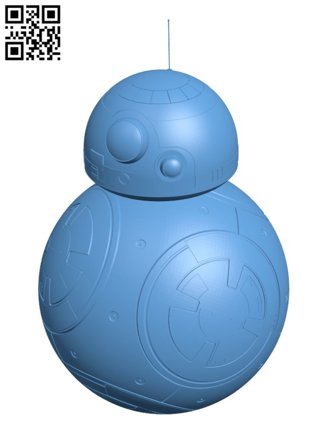 Moving BB8 Star Wars Droid H002815 stl free download 3D Model for CNC and printer – Download Stl Files