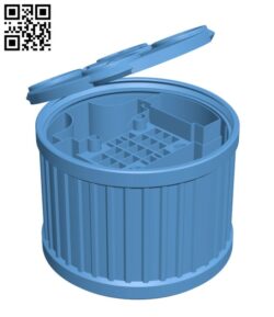 NBD Bee Vault – Whoop Storage Box H002747 file stl free download 3D Model for CNC and 3d printer