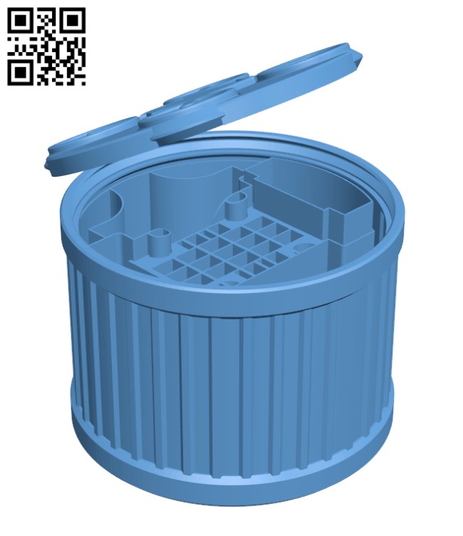 NBD Bee Vault - Whoop Storage Box H002747 file stl free download 3D Model for CNC and 3d printer