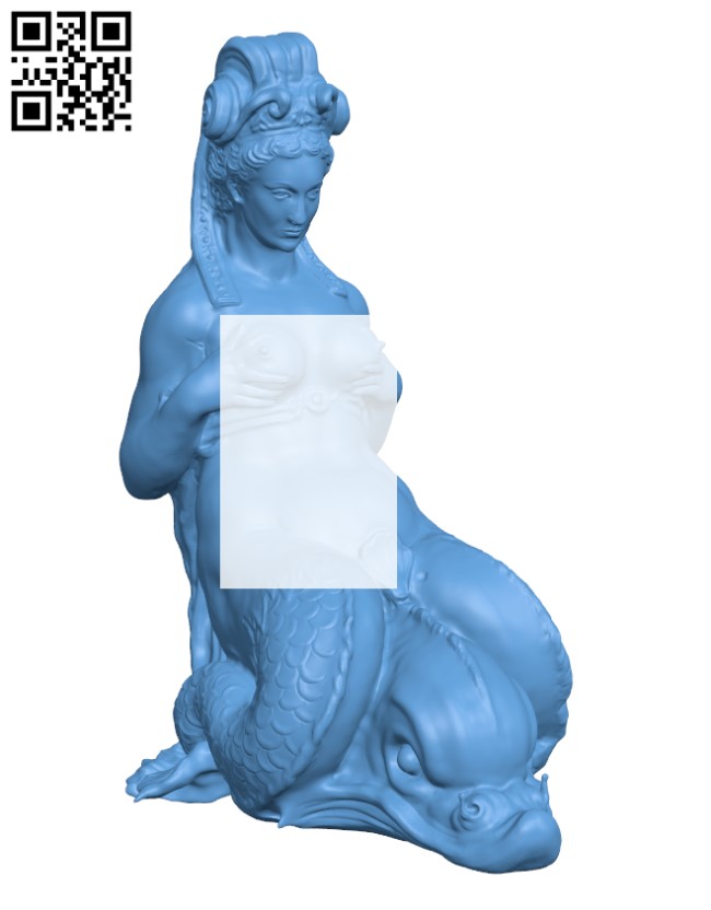 Nereid from the Fountain of Neptune H002935 file stl free download 3D Model for CNC and 3d printer