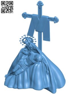 Nuestra Madre de las Angustias H002693 file stl free download 3D Model for CNC and 3d printer