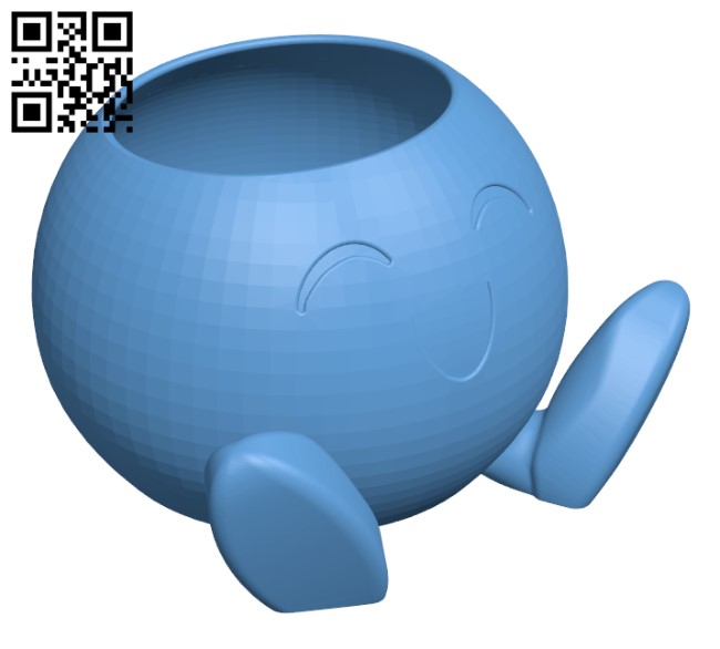 Oddish planter H002632 file stl free download 3D Model for CNC and 3d printer