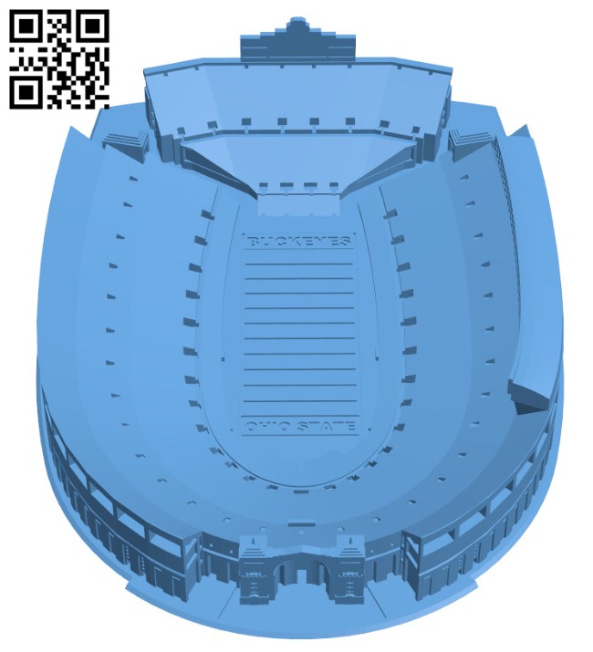 Ohio Stadium H003117 file stl free download 3D Model for CNC and 3d printer