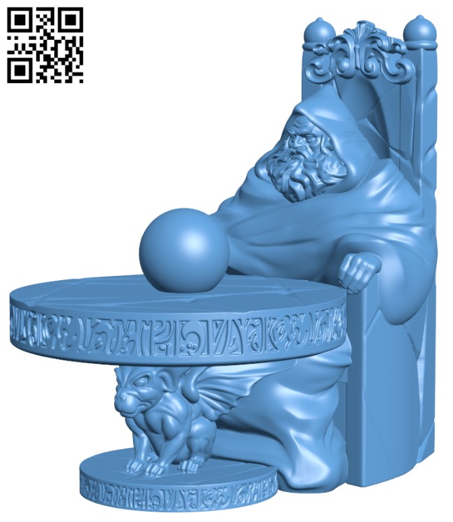Orb pondering wizard H002514 file stl free download 3D Model for CNC and 3d printer