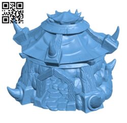 Orc Cottage H002633 file stl free download 3D Model for CNC and 3d printer