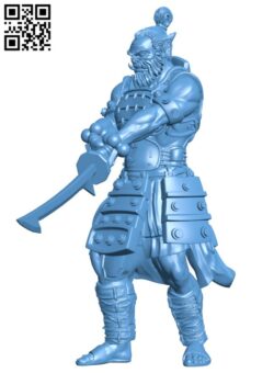 Orc Warrior H002515 file stl free download 3D Model for CNC and 3d printer