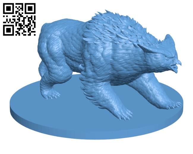 Owlbears running H002991 file stl free download 3D Model for CNC and 3d printer