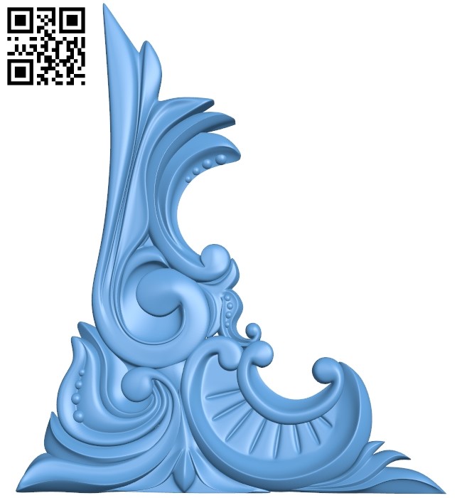 Pattern in the corner A006712 download free stl files 3d model for CNC wood carving