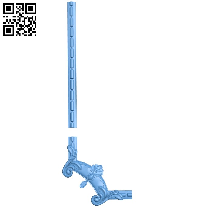 Pattern in the corner A006716 download free stl files 3d model for CNC wood carving