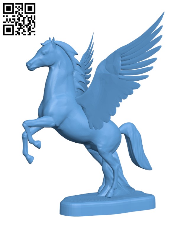 Pegasus horse H002694 file stl free download 3D Model for CNC and 3d printer
